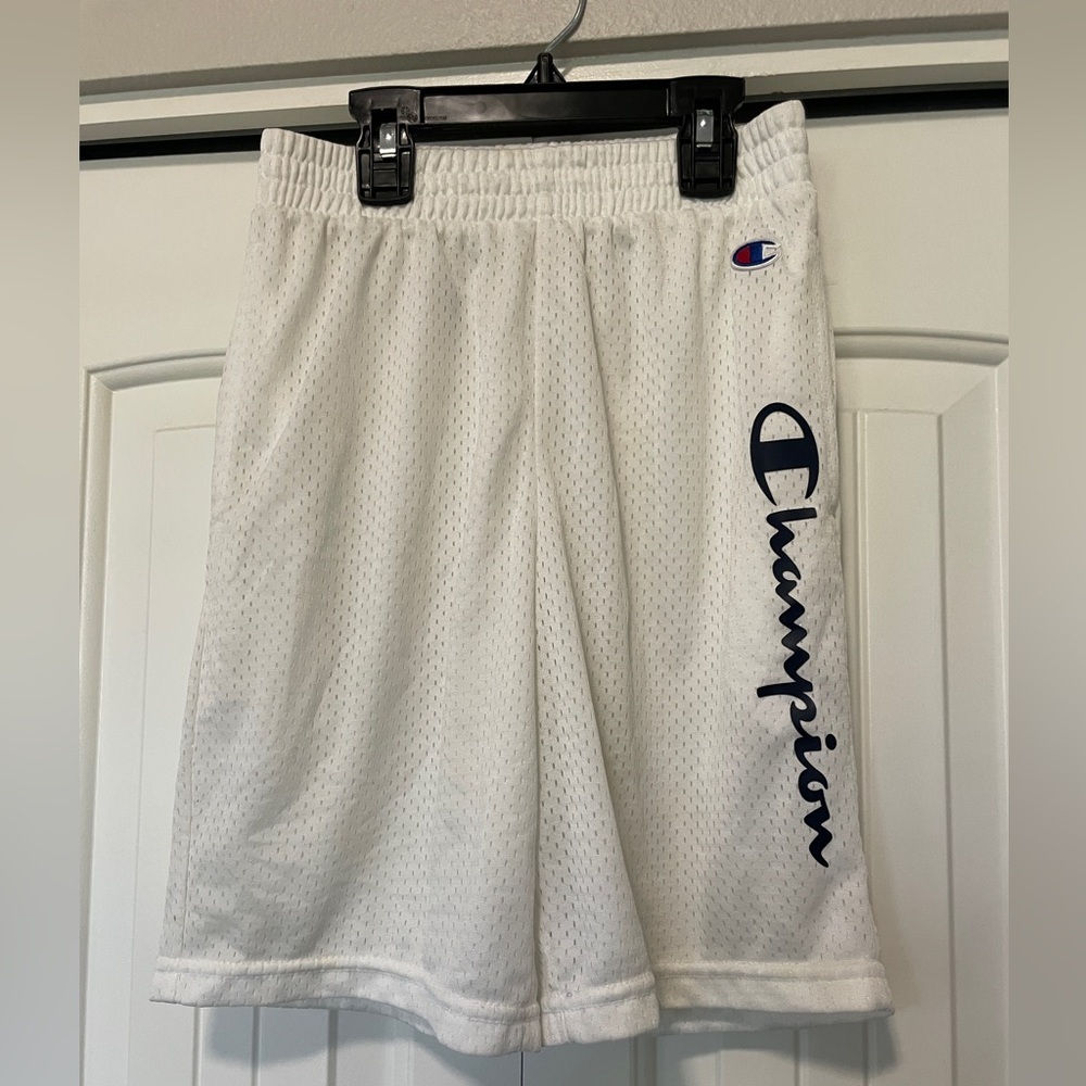 Champion | Boys' White Mesh Basketball Shorts